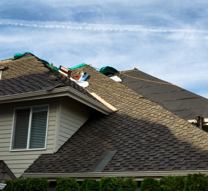 repairing asphalt residential roofing